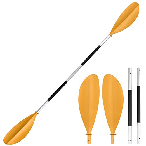 Remo de kayak de 83,9 pulgadas, remo de longitud ajustable para kayak, canoa, bote de remo, portátil, desmontable