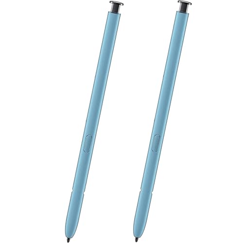 Stylet pour Samsung S22 Ultra 5G lot de 2 crayons tactiles de remplacement bleu ciel SM-S908U