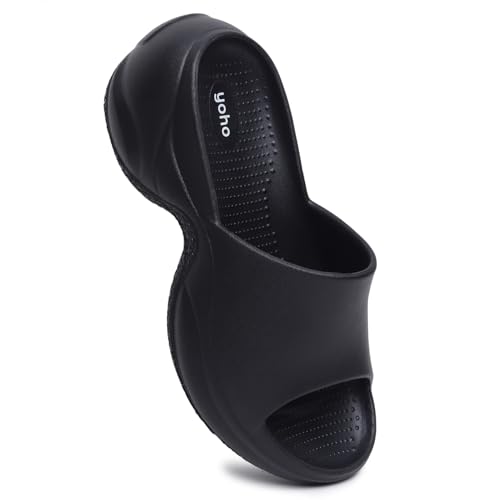 Image of YOHO SLR 102 Slip-Ons for Women | One-Piece EVA Build | Lightweight & Water-Resistant | Ergonomic Contour Design | Bold Fashion Silhouette | Sculpted Footbed | All-Day Ease