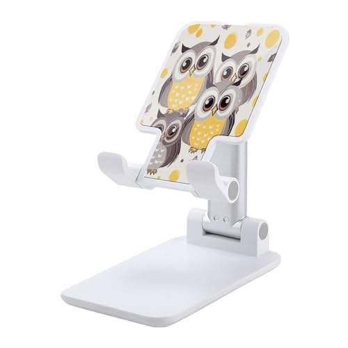 Support téléphone portable pliable bureau pour iPhone et Android hibou