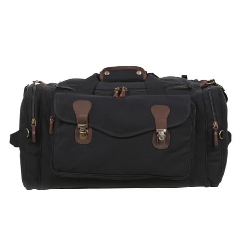 Rothco Canvas Long Weekend Bag - Rugged and Spacious Overnight Weekender Travel Duffel