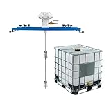1HP Pneumatic Paint Mixer for IBC & Open-top Drum, Coat Mixer Bracket Air Agitator Stirring Machine, Paint Mix Tool (Container: 1000L IBC)
