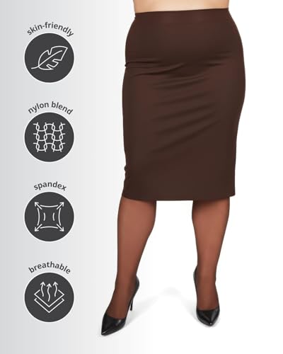 Image of MeMoi Plus Size Curvy Control Top Pantyhose for Women, Comfortable Sheer Pantyhose, Lightweight Womens Stockings, Sizes 1X-QP