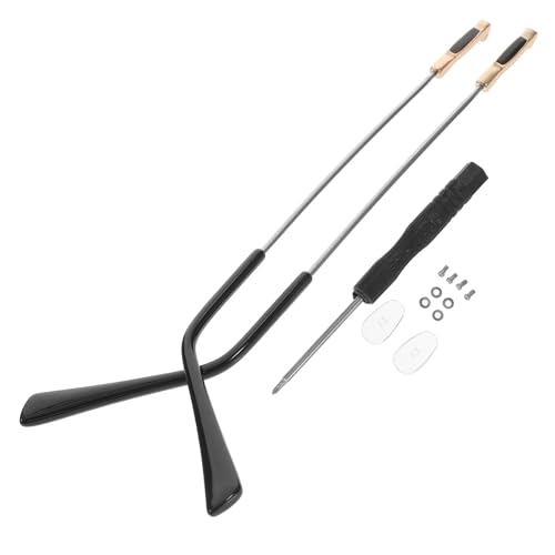 WOONEKY Patillas de Gafas de Repuesto Metálicas Doradas 1 Par para Montura de Gafas de Sol y Graduadas Accesorios Resistentes y Cómodos para Uso Diario