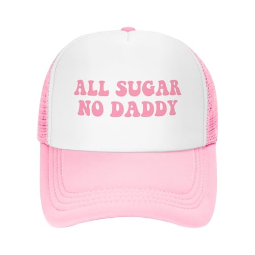 Funny Trucker Hats for Women Sassy Sarcastic Girls Trip Hat Inappropriate Adult Humor Mesh Snapback Party Caps (Pink-5)