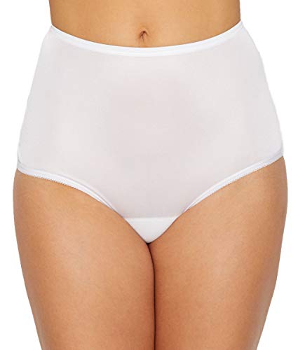 Vanity Fair Classic Ravissant Full Brief 3-Pack, 11/4XL, White