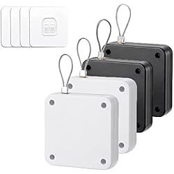WOOLUCK® 4 Piezas Cierrapuertas Automático, Cierrapuertas para Puertas Corredizas con Sensores, Apto para Todo Tipo de Puertas