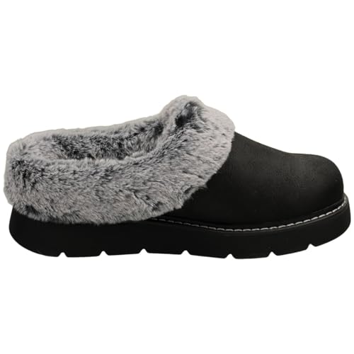 Skechers Femme Keepsakes Lite Cozy Blend Chausson, Black Trim, 38 EU
