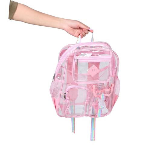 Clear Backpack for Stadium Events Durable Transparent Design Straps Capacity for Sports Concerts Work and Travel See Through Backpack4