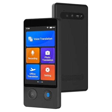 Translator Device,Language Translator No WiFi Needed, Two Way Translator Device Real Time with 144 Languages, Online/Offline/Voice/Photo Translation for Travel Business Learning (W12-3.7''Screen) Cover