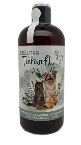 KE-pet Kräuter fürs Tierwohl 500ml, 50 fermentierte Bio-Kräuter, für Hunde und Kleintiere