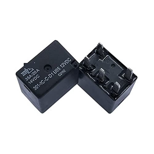 Relé de coche 301-1C-C-D1 U05 12V de 5 pines contra fallos eléctricos en climatización y faros