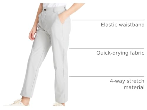 Image of DEVOROPA Youth Boy's Golf Pants Quick Dry Athletic Chino Flat Front Pants Kids School Uniform Clothes