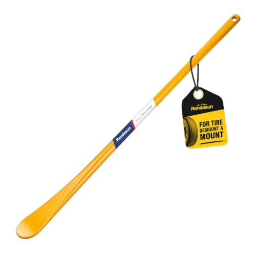 Image of 1PCS Tire Bar,33220 Mt and Demount Spoon Tire Tools, 30 in,11 /16 in,Yellow