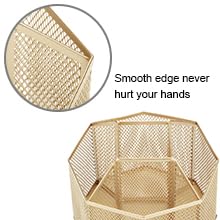 EXERZ Desk Organiser/Desk Tidy Caddy/Pen Holder/Multifunctional Organiser (Golden) - Image 4