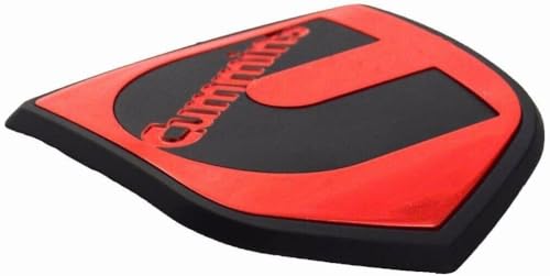 Image of 1Pcs Compatible with Head Front Cummin Emblem 3D Badge Nameplate Replacement for 3rd gen 03-09 Cummin (Red)