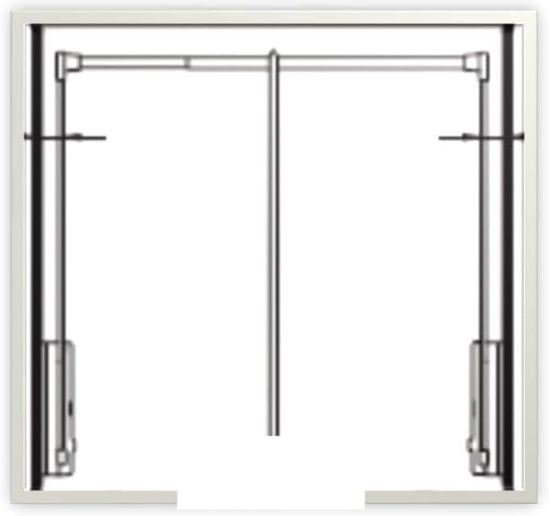 APPENDIABITI PER ARMADIO SALISCENDI TIPO SERVETTO MONDO CONVENIENZA AERREGI (45-60 CM)