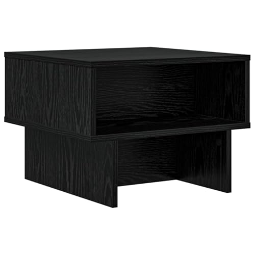 Table basse chêne noir petite table de salon rectangulaire 35cm - 2