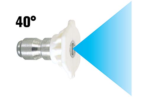 Valley Industries PK-85241030 Pressure Washer Spray Nozzle Tips – 40 Degree, 30 Orifice, White
