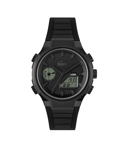 Lacoste Reloj de Cuarzo Multifuncional Analógico-Digital para Hombre Colección LC33 con...