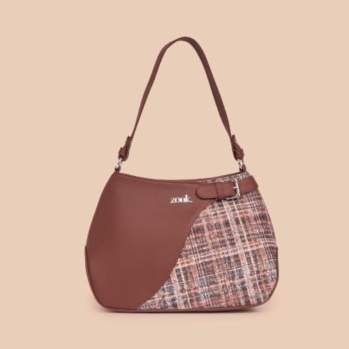 Image of ZOUK Ira Handbag | Stylish Women's Handbag | Luxury Shoulder Bag for Women | Trendy | Fancy Ladies Handbags | Small Purse for Events | Water-Resistant