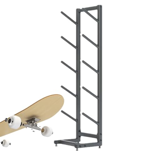 Snowboard Storage Holder? 5-Tiers Deck Wall Longboard Rack Storage for Skate Board, Snowboard Wall Display & Ski Holder