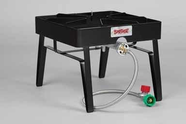 Bayou Classic Estufa de patio al aire libre con quemador individual de 16" X 16"