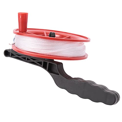 Scalewbin 100M Twisted String Line Red Wheel Kite Reel Winder