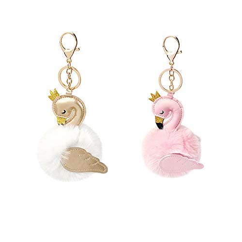 Flamingo-Taschenanhänger,Daity Flamingo Anhänger Schlüsselanhänger Auto Tasche Schlüssel Deko für Frauen Cover