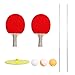 KingbeefLIU Allenamento di Tennis da Tavolo Albero Elastico Allenatore di Palline da Ping Pong Giocattolo Antistress Allenatore di Ping Pong Colore Casuale con la Racchetta