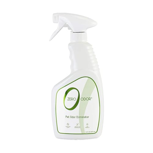 Zero Odor - Pet Odor Eliminator for Strong Odor, Eliminate Air & Surface Odors – Patented Molecular Technology Best For Carpet, Furniture, Beds Smell Great Again (Over 400 Sprays Per Bottle)