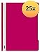 Produktbild ELBA 100800015 Schnellhefter 25er Pack A4 aus PVC für DIN A4-Blätter mit Greifausschnitt am Rückendeckel, pink