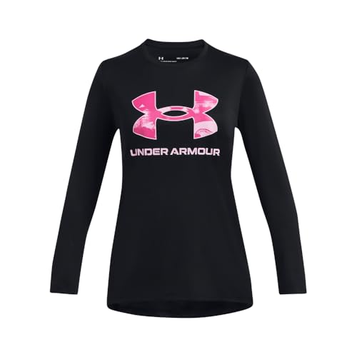 Image of Under Armour Girls' Tech Big Logo Printed Long Sleeve