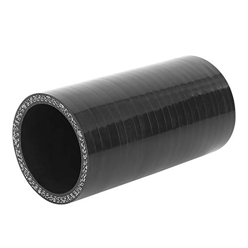 X AUTOHAUX 45mm ID Car Universal Black High Performance Straight Silicone Hose Coupler Intercooler Tube