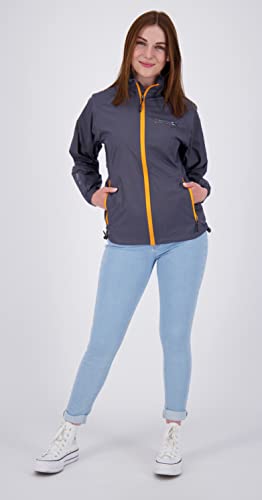 Chubasquero transpirable impermeable para mujer con capucha ajustable DEPROC 5