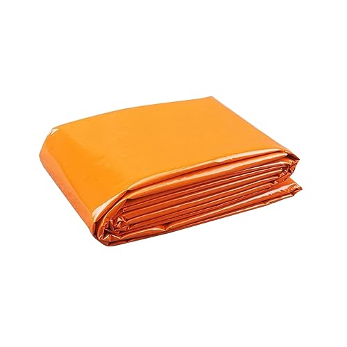 Hemoton 4Pcs Emergency Thermal Blanket Portable Pe Safety Blankets for Outdoor Hiking Climbing and Survival Compact Durable Orange Color
