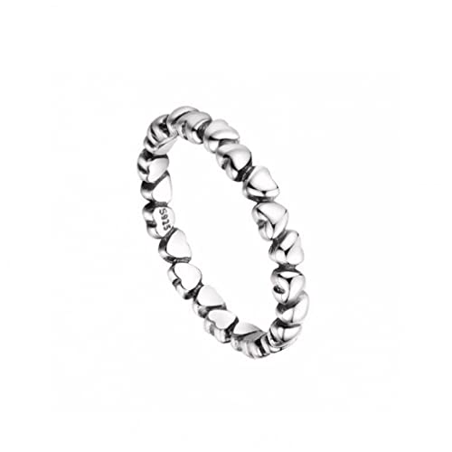 Anneau empilable pour femmes en argent bague tendance pour le quotidien au bureau