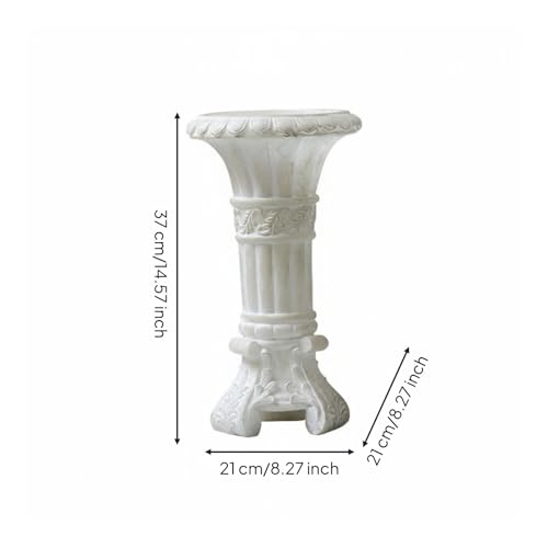 Vase sculpture résine décoratif pour console salon et table maison - 4
