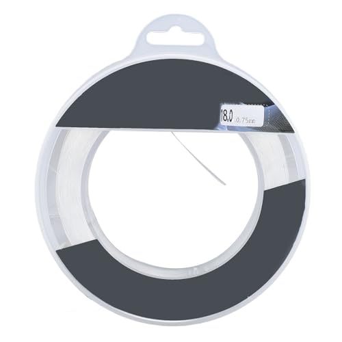 RiToEasysports Clear Fishing Wire,328FT High-Strength Nylon Invisibles Fishing Wire,18# Test for Saltwater and Freshwater Fishing