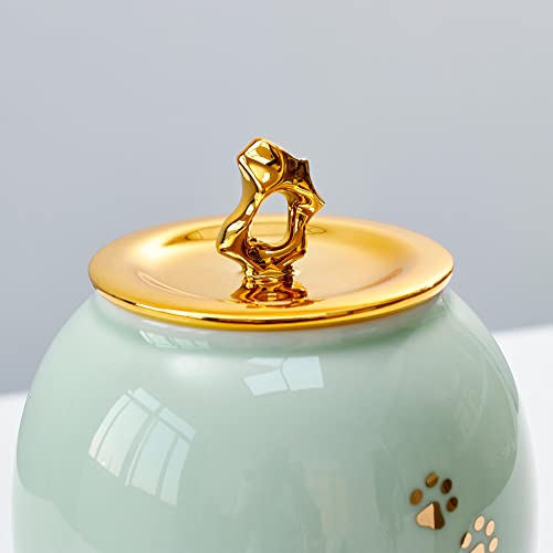 Image of Medium Pet Urns for Dogs Ashes, Ceramics Pet Urn for Cat Ashes | Pet Memorial Gift for Loss of Dog or Cat, Medium Urn for Pet Fur, Hair, Whiskers or Ashes,Rainbow Bridge