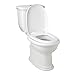 Signature Hardware 393188 Kennard Dual-Flush European Rear Outlet Skirted Toilet - Two-Piece - Elongated