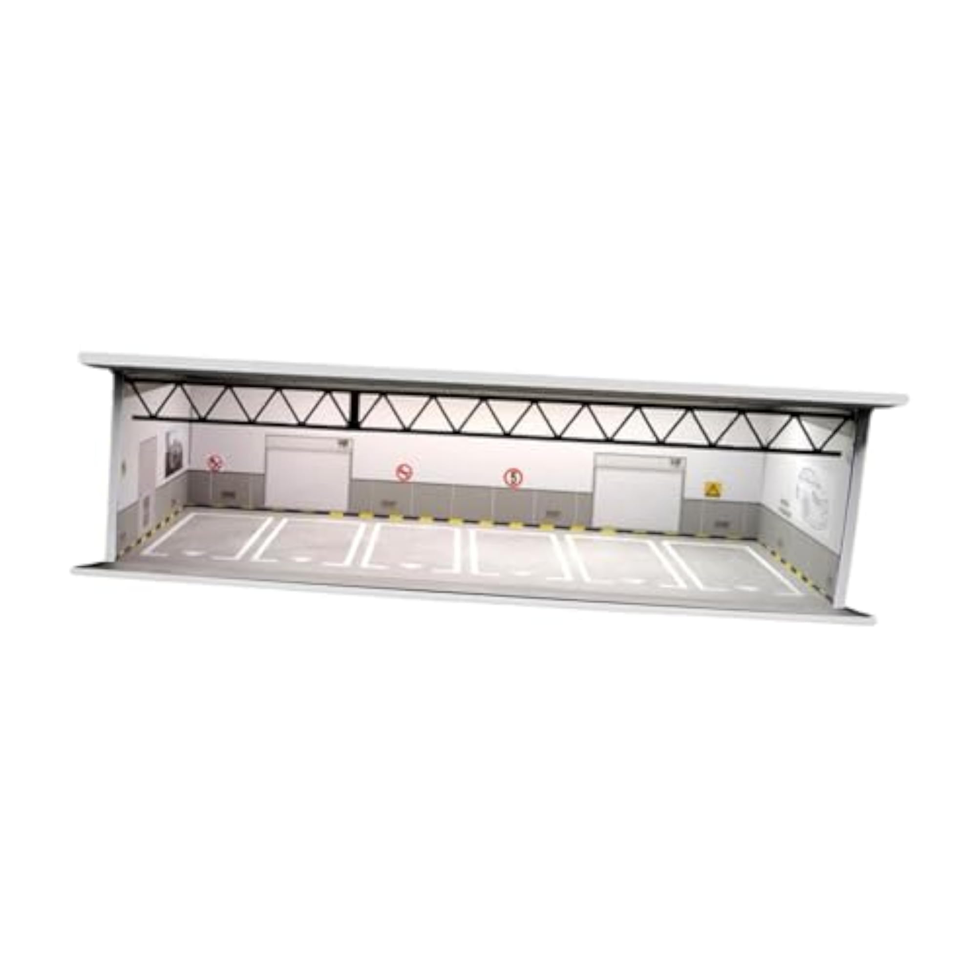 1:64 Garage Display Case with Realistic Scene