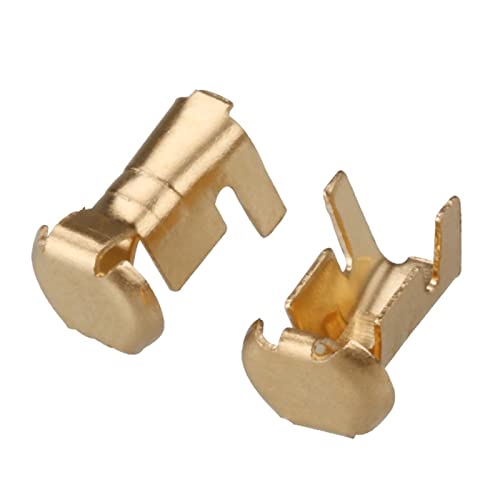 20/50/100/200 Pcs Auto Brass T(y/co) Wire Harness Connector Crimp Terminal Fuse Holder Button Contact DJ9007A G45(50 pcs)