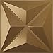 Ekena Millwork 11 7/8"W x 11 7/8"H Kent EnduraWall Decorative 3D Wall Panel, Gold Rush (Covers 0.98 Sq. Ft.