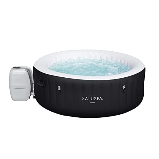 Bestway SaluSpa Miami Inflatable Hot Tub, 4-Person AirJet Spa