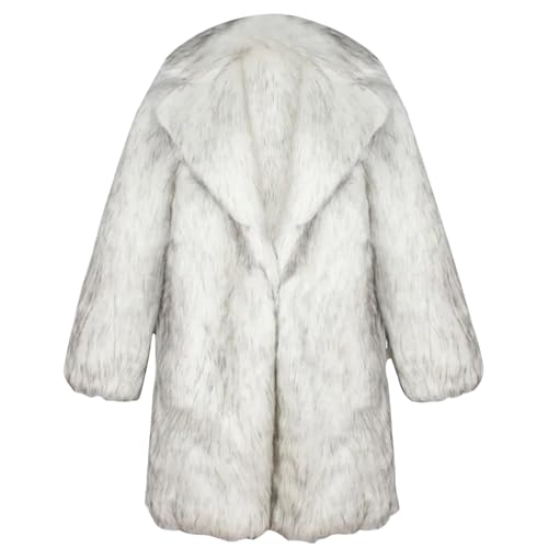 Manteau en fausse fourrure d'hiver veste chaude homme épaisse XL