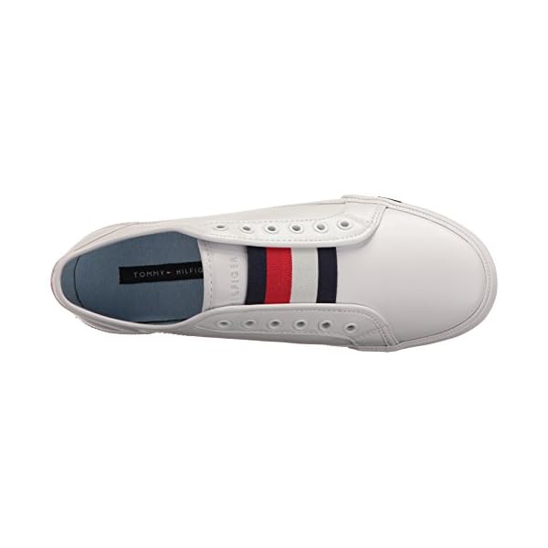 Tommy Hilfiger Women's Anni Slip-On Sneaker, White, 11
