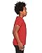 Bella + Canvas Youth Jersey Short-Sleeve T-Shirt S HEATHER RED