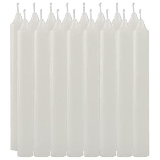 Pack de 16 Velas Cilíndricas de Parafina Pura y Mecha de Algodón, 17.5 cm - Larga Duración, Sin Perfume, Ideal para Decoración, Rituales y Eventos - Blanco | Ya disponible en tu tienda friki favorita! En mundofriki.es!