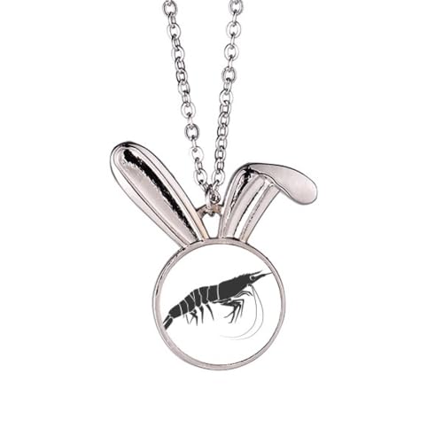 Collier lapin pendentif crevette World : bijou fantaisie tendance pour femme